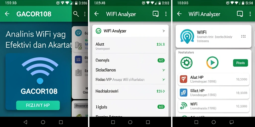 Antarmuka GACOR108 menunjukkan analisis jaringan WiFi secara jelas.