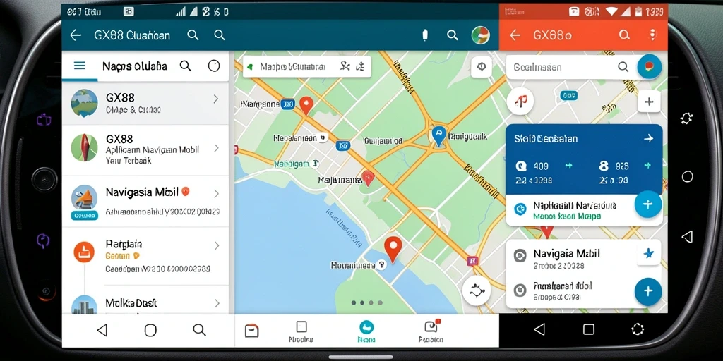 Antarmuka utama GX88 yang intuitif dan informatif.