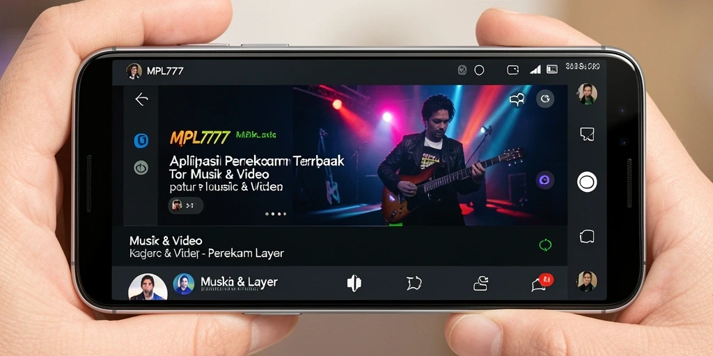 Tampilan antarmuka aplikasi Perekam Layar MPL777 yang intuitif.