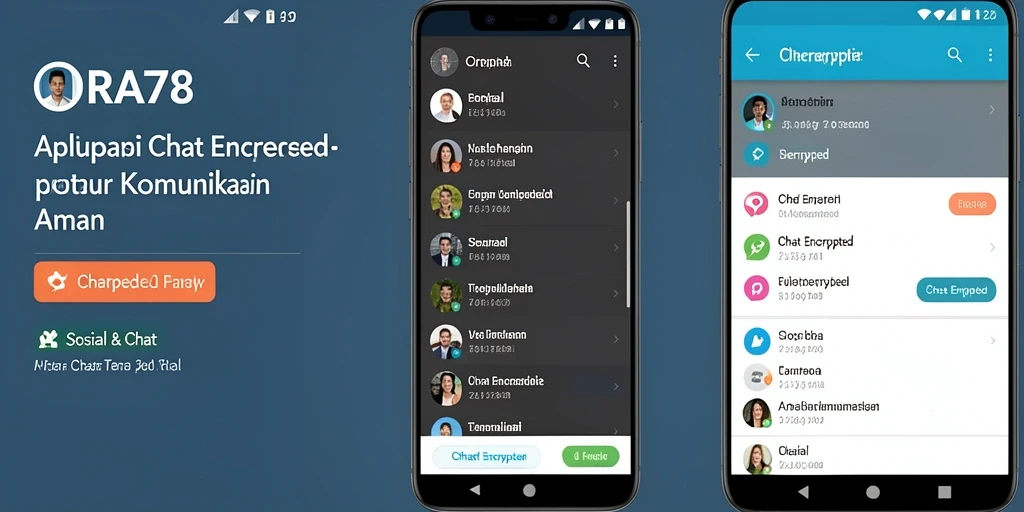 Antarmuka ORA78 yang modern dengan fitur Chat Encrypted.