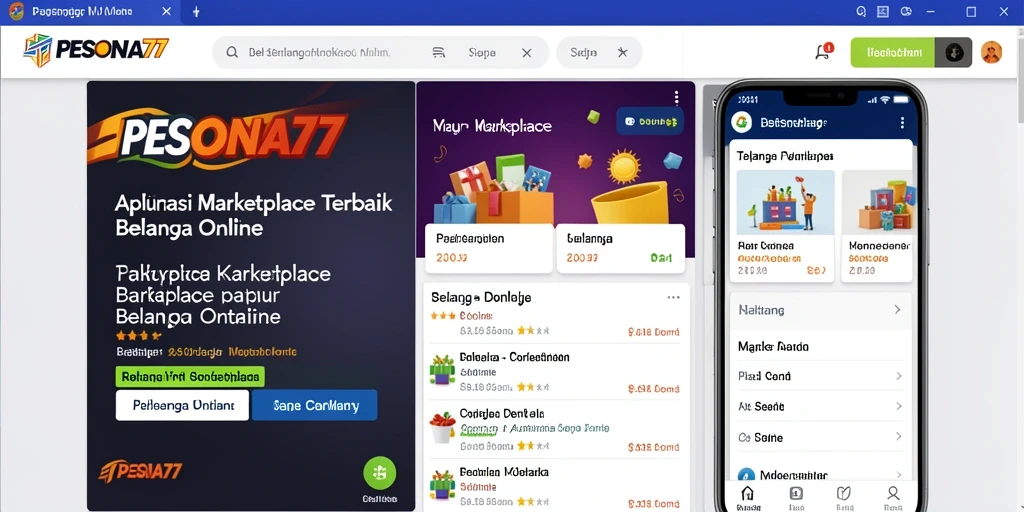 Antarmuka modern dan mudah digunakan untuk belanja online.