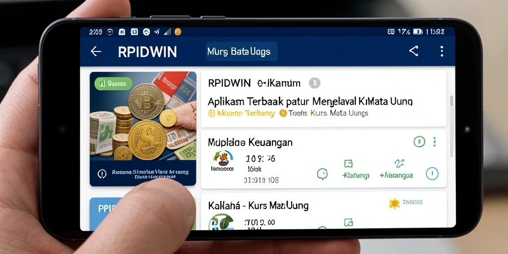 Tampilan antarmuka RPIDWIN yang menarik dan fungsional untuk Kurs Mata Uang.