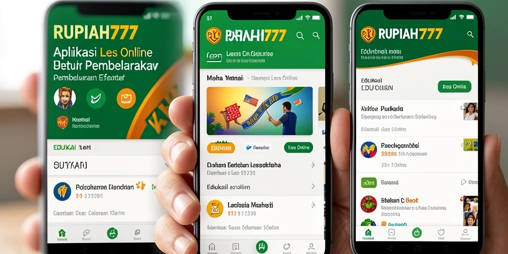 Tampilan antarmuka RUPIAH777 yang memudahkan akses les online.