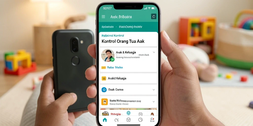 Antarmuka SD107 yang sederhana dan mudah digunakan untuk kontrol orang tua.